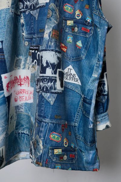 画像6: BODYSONG.      TROMPE L'OEIL DENIM PATTERN SHJ JUV