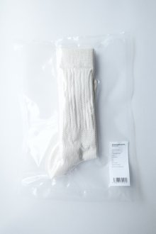 他の写真1: MARQUEE PLAYER       Hybrid rib socks ivory white"made in Japan"