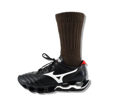 画像4: MARQUEE PLAYER       Hybrid rib socks dark brown"made in Japan"