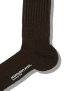画像2: MARQUEE PLAYER       Hybrid rib socks dark brown"made in Japan" (2)