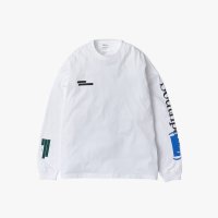 UNTRACE        L/S GRAPHIC TEE・WHITE
