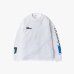 画像1: UNTRACE        L/S GRAPHIC TEE・WHITE (1)