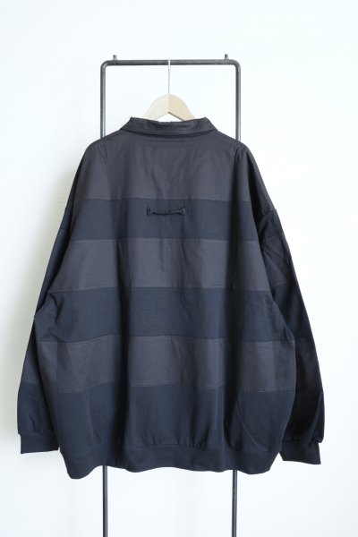 画像2: TENHALF       HALF ZIP BORDER・BLACK
