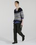 画像1: fluss      shakou cardigan ・border (1)