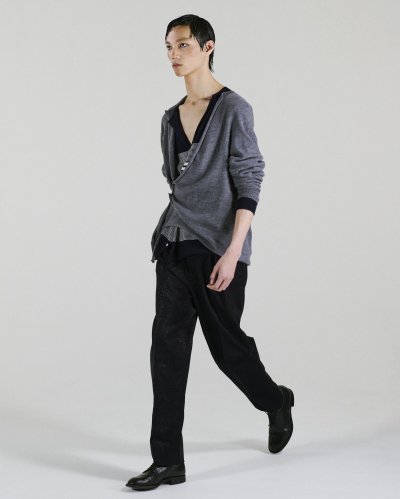 画像1: fluss      shakou cardigan ・grey