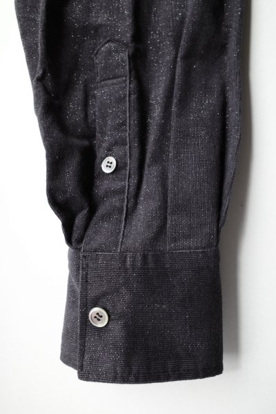 画像5: fluss       shawl collar shirt  with peplum・navy glitter