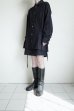 画像12: fluss       shawl collar shirt  with peplum・navy glitter