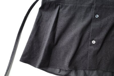 画像2: fluss       shawl collar shirt  with peplum・navy glitter