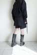 画像14: fluss       shawl collar shirt  with peplum・navy glitter
