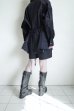 画像17: fluss       shawl collar shirt  with peplum・navy glitter