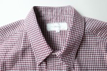 他の写真1: FOLL       cotton cashmere gingham check daily shirts・red