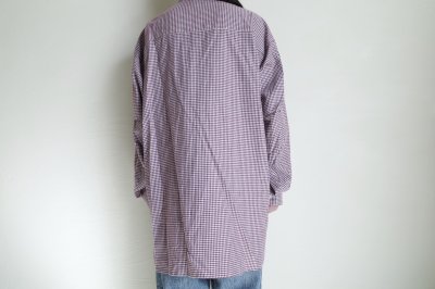 画像11: FOLL       cotton cashmere gingham check daily shirts・red