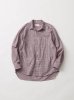 画像1: FOLL       cotton cashmere gingham check daily shirts・red (1)