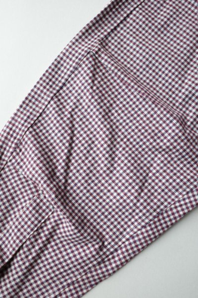画像7: FOLL       cotton cashmere gingham check daily shirts・red