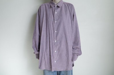 画像9: FOLL       cotton cashmere gingham check daily shirts・red