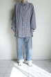 画像12: FOLL       cotton cashmere gingham check daily shirts・blue