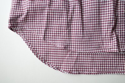 画像5: FOLL       cotton cashmere gingham check daily shirts・red