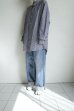画像13: FOLL       cotton cashmere gingham check daily shirts・blue