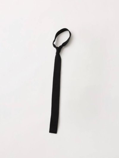 画像1: FOLL       wool wardrobe knit tie・black