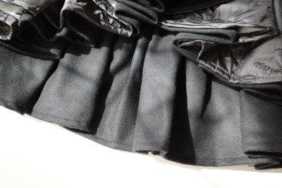 画像10: naokitomizuka      Quilting ruffled gilet ・black