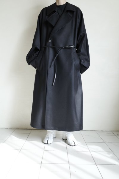 画像7: ssstein       OVERSIZED DOUBLE BREASTED COAT・BLACK