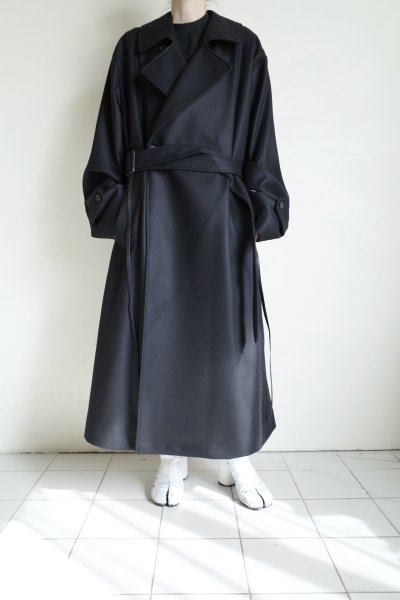 画像10: ssstein       OVERSIZED DOUBLE BREASTED COAT・BLACK