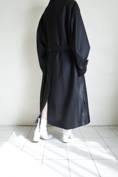 画像13: ssstein       OVERSIZED DOUBLE BREASTED COAT・BLACK