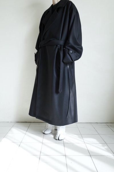 画像11: ssstein       OVERSIZED DOUBLE BREASTED COAT・BLACK