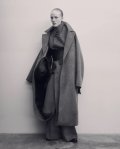 ssstein         OVERSIZED LAYERED COMBINATION COAT・GREY