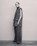 ssstein       W/CA BEAVER BACK SLASH SLEEVELESS JACKET・GREY