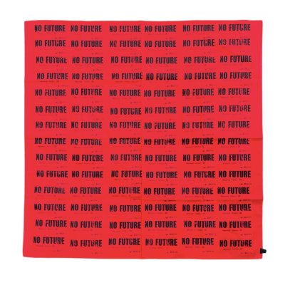 画像1: PEEL&LIFT        NO FUTURE scaf スカーフ・レッド