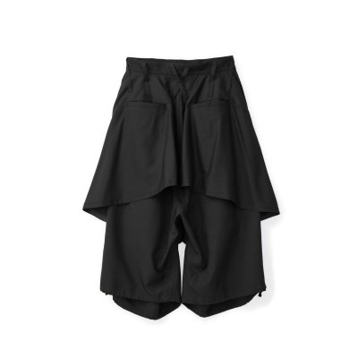画像2: beauty・beast       8Q Layered Super Wide Sarrouel・black