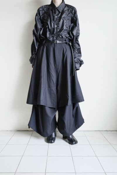 画像11: beauty・beast       8Q Layered Super Wide Sarrouel・black