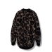 画像2: beauty・beast       Large Leopard Fleece Cardigan・dark leopard (2)
