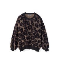 beauty・beast       Large Leopard Fleece Pullover・dark leopard