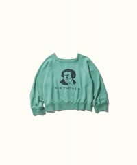 KOOKY ZOO       クーキーズー SCHROEDER SWEAT SHIRT・FADE GREEN
