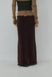 画像2: Mediam       Mole Knit Maxi Skirt・Burgundy (2)