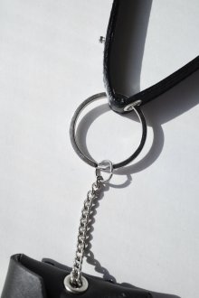 他の写真3: ebagos  エバゴス　　 封筒型キーホルダー レザー×刺繍・ブラック