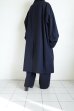 画像22: FOLL       washed wool bal collar coat・dark navy