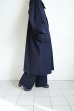 画像21: FOLL       washed wool bal collar coat・dark navy