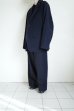 画像13: FOLL       washed wool hand sewing jacket・dark navy