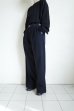 画像11: FOLL       washed wool straight slacks・dark navy