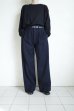 画像10: FOLL       washed wool straight slacks・dark navy