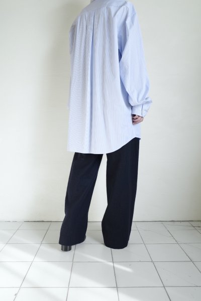 画像15: FOLL       cotton broad everyday shirt・stripe