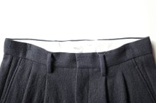他の写真1: FOLL       washed wool straight slacks・dark navy