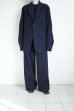 画像12: FOLL       washed wool hand sewing jacket・dark navy