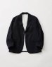 画像1: FOLL       washed wool hand sewing jacket・dark navy (1)