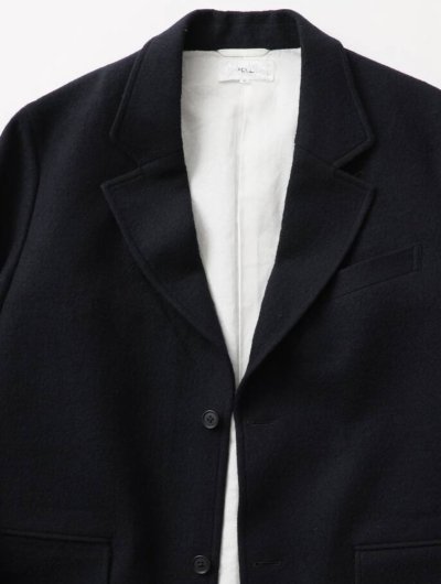 画像2: FOLL       washed wool hand sewing jacket・dark navy
