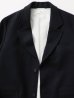 画像2: FOLL       washed wool hand sewing jacket・dark navy (2)
