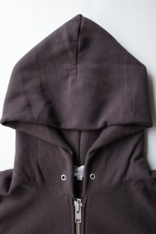 他の写真1: FOLL       max heavy zip hoodie・dark brown